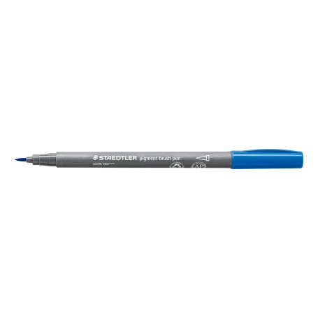 Staedtler pigment brush pen - 39 pacific blue