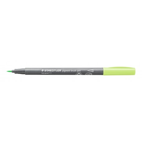 Staedtler pigment brush pen - 530 lime green