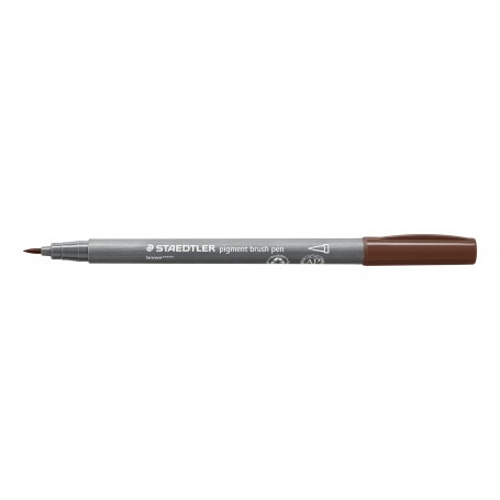 Staedtler pigment brush pen - 76 brown