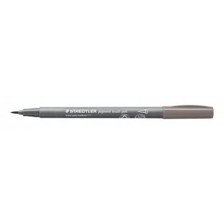 Staedtler pigment brush pen - 84 warm grey medium