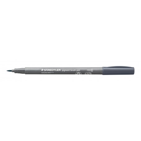 Staedtler pigment brush pen - 871 cool grey dark