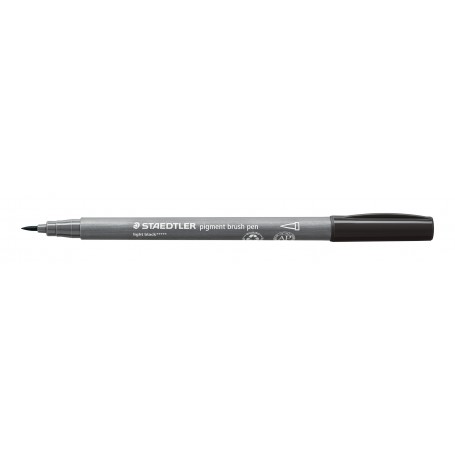 Staedtler pigment brush pen - 90 light black