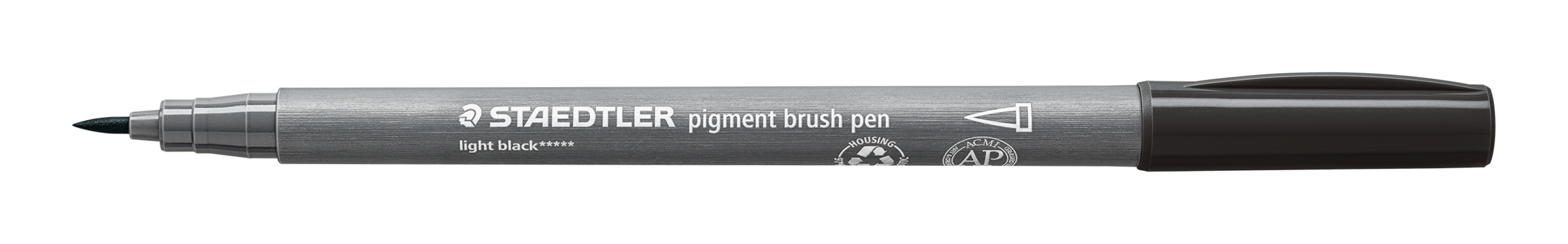 Staedtler pigment brush pen - 90 light black