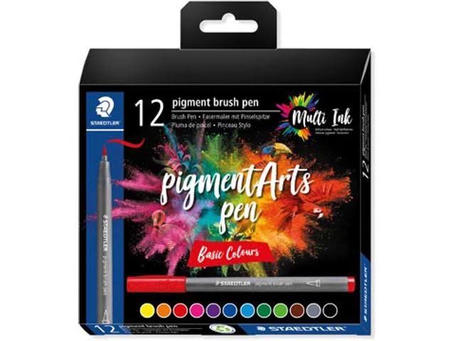 Staedtler pigment brushpen basic colours