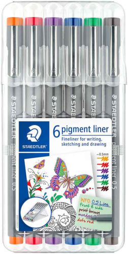 Staedtler pigment liner 0.5 assorti set 6