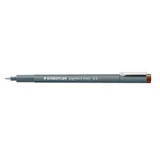Staedtler pigment liner 0.5 bruin