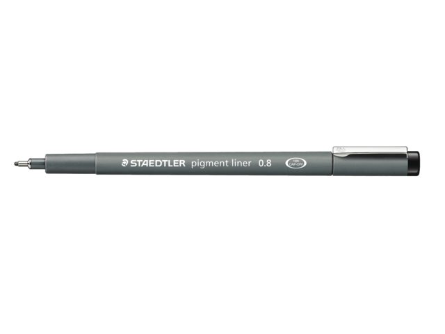 Staedtler pigment liner 0.8