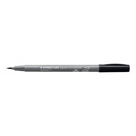 Staedtler pigment soft brush pen - 99 intense black
