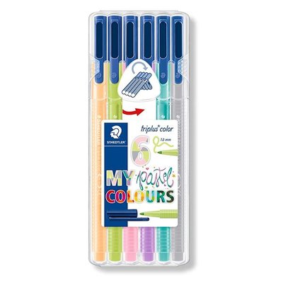 Staedtler triplus color - set 6 pastel