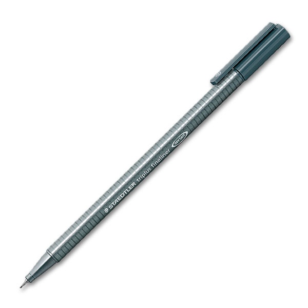 Staedtler triplus fineliner 8 grijs