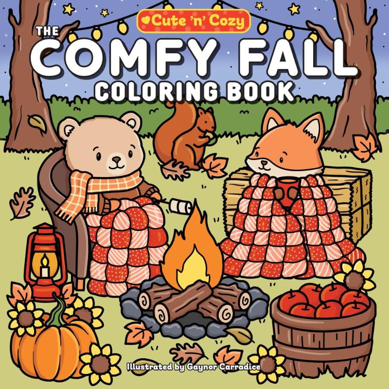 The comfy fall coloring book