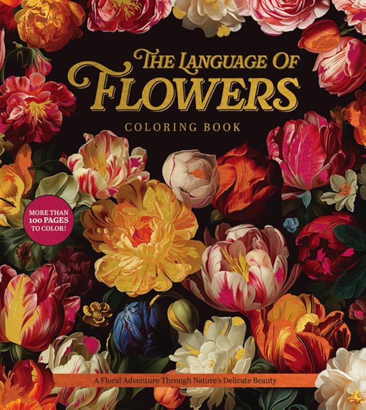 The language of flowers coloring book