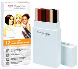 Tombow ABT dual brush pens - set 12 portrait