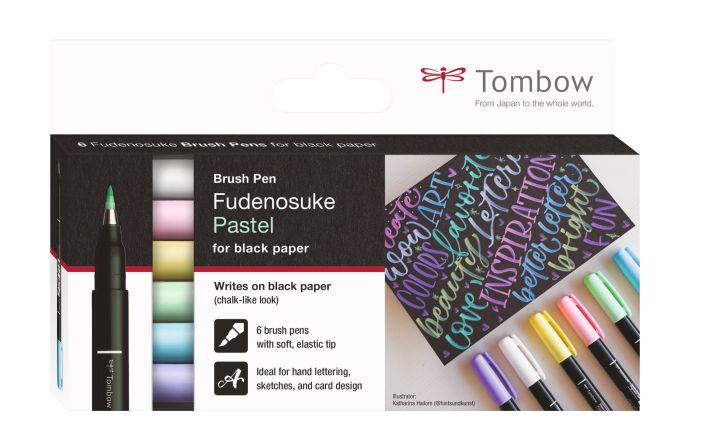 Tombow fudenosuke - set pastel