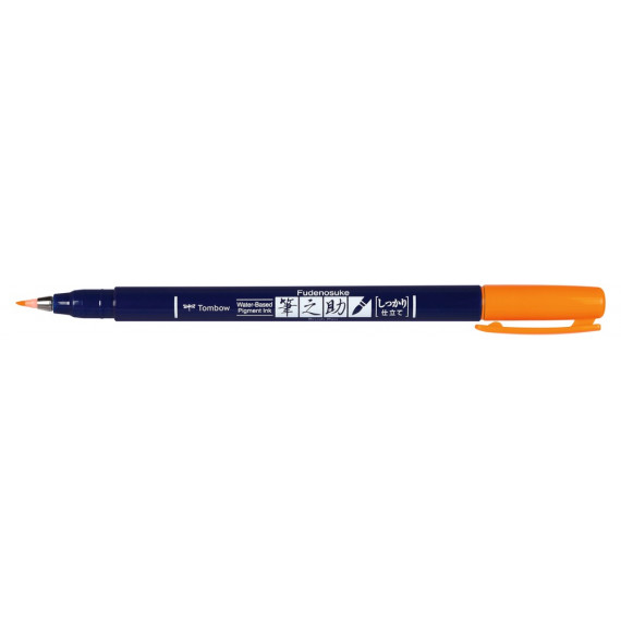 Tombow fudenosuke WS-BH 93 fluor oranje