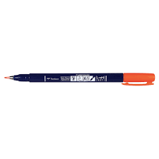 Tombow fudenosuke WS-BH 94 fluor rood