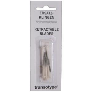 Transotype 5 reservemesjes tbv drukknop snijmes 30 graden