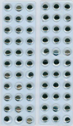 UITHobby wiebeloogjes zelfklevend - 10mm 66 stuks