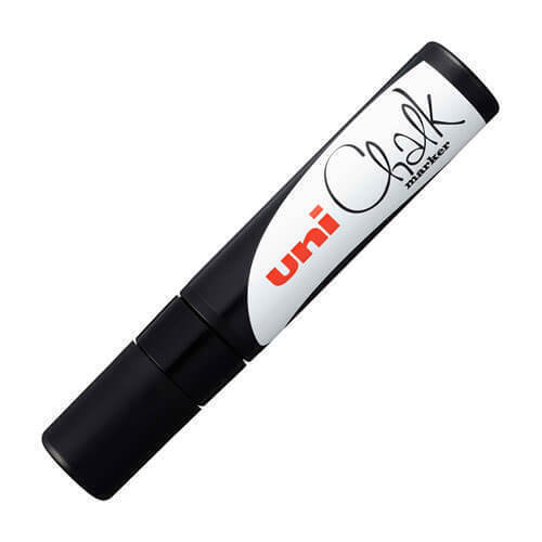 Uni-ball chalk krijtmarker met rechthoekige punt - 17K zwart