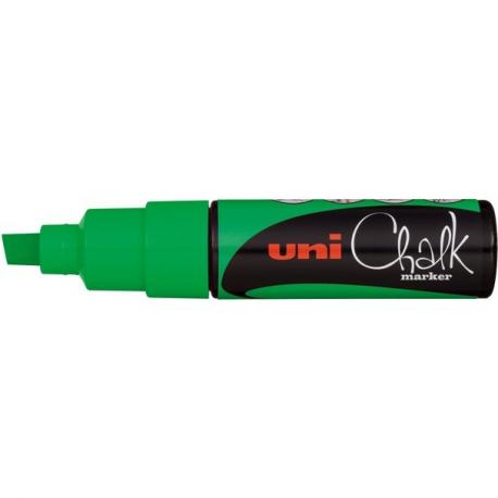 Uni-ball chalk krijtmarker met schuine punt - 8K fluor groen