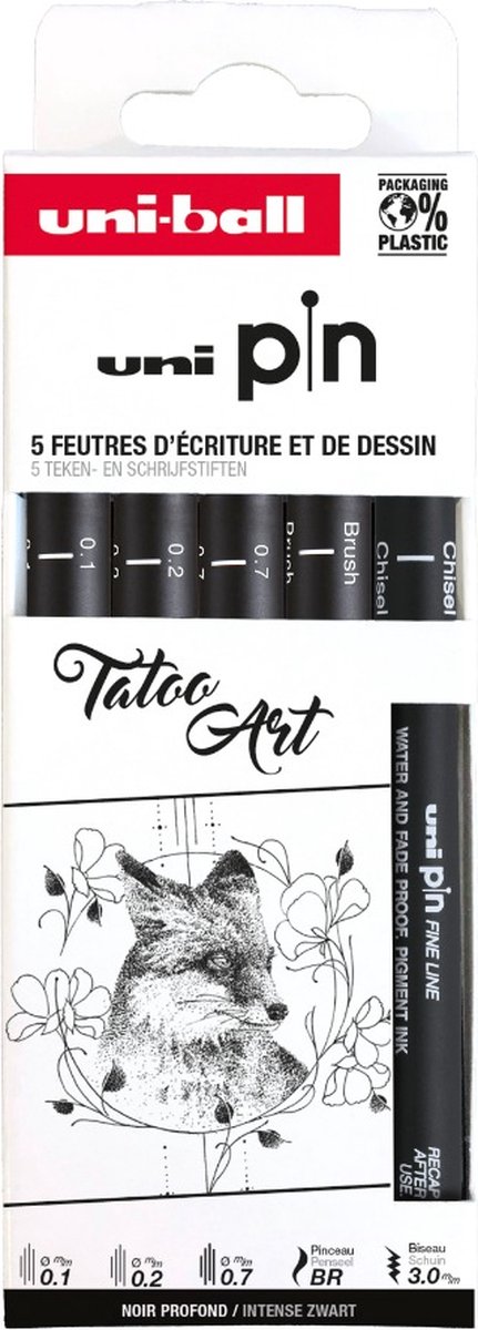 Uni Pin - tattoo art set 5