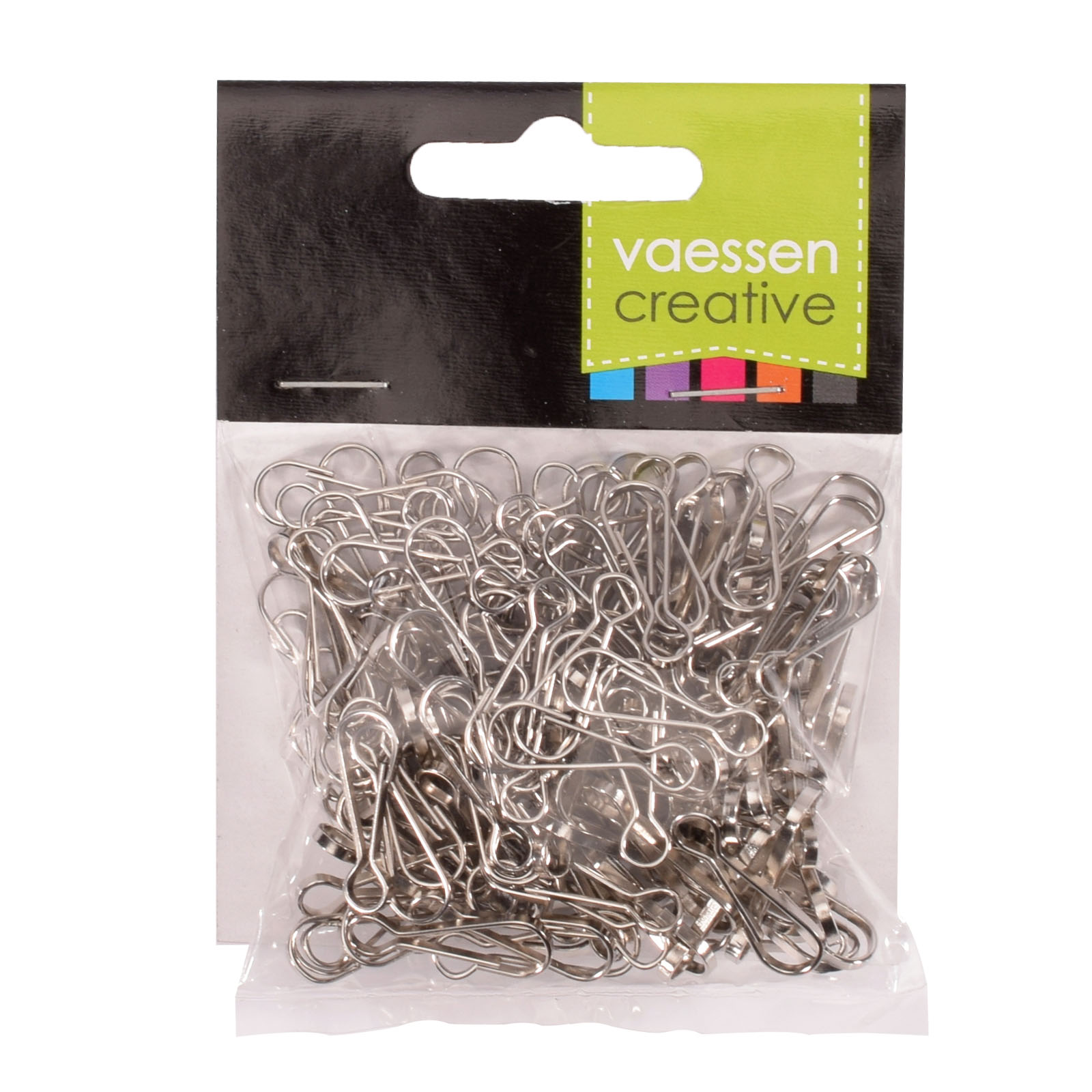 Vaessen Creative haakjes - 23mm zilver 144x