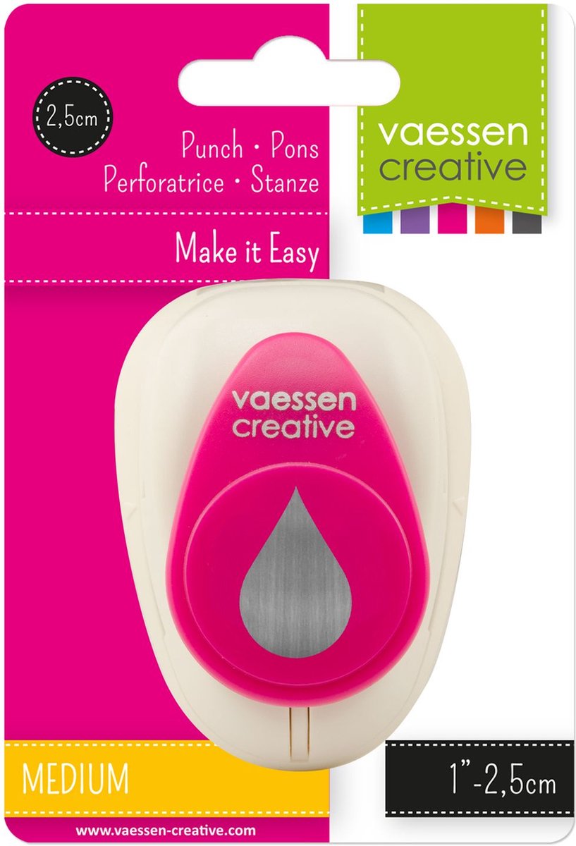 Vaessen Creative Medium pons - druppel 2,5cm