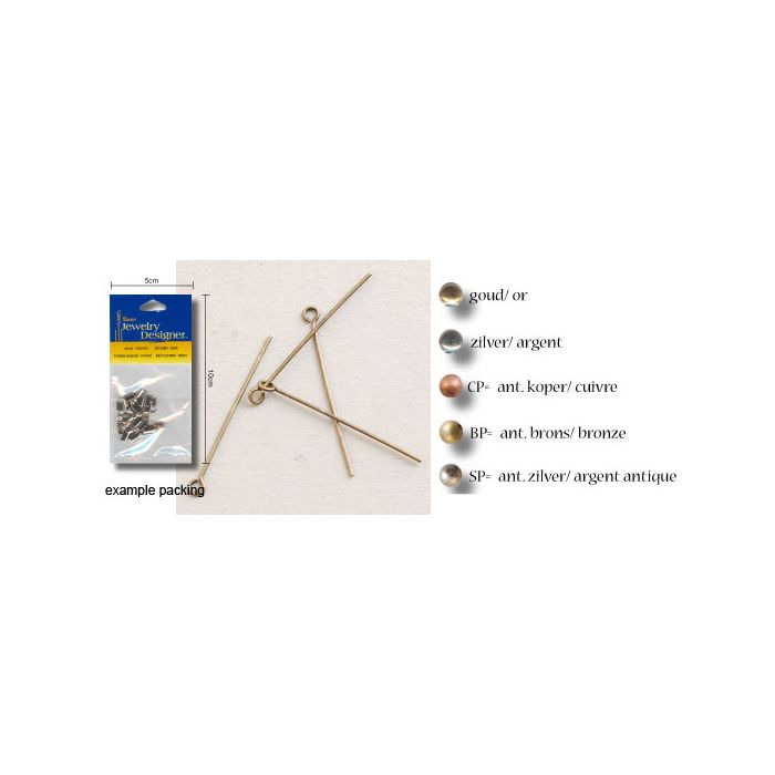 Vaessen Creative - Messing kettelstift 3cm