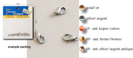Vaessen Creative - sluiting 10mm zilver
