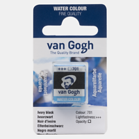 Van Gogh aquarelverf 1/2 napje 701 ivoorzwart