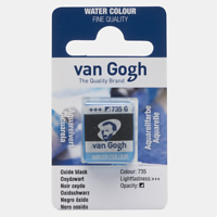Van Gogh aquarelverf 1/2 napje 735 oxydzwart