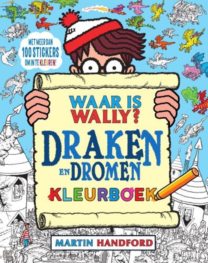 Waar is Wally? Draken en Dromen kleurboek, Martin Handford