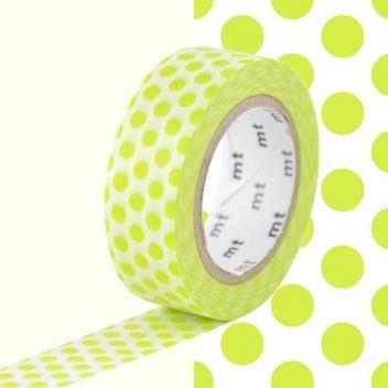 Washitape Ikigai - serie groen - dot lime
