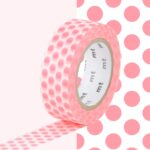 MT washitape basic - dot shocking red