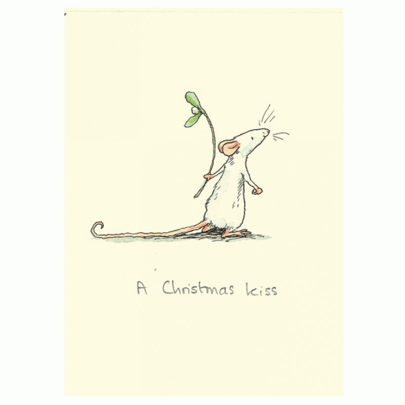 Wenskaart - a Christmas kiss, Anita Jeram