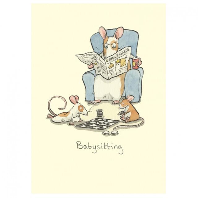 Wenskaart - Babysitting, Anita Jeram