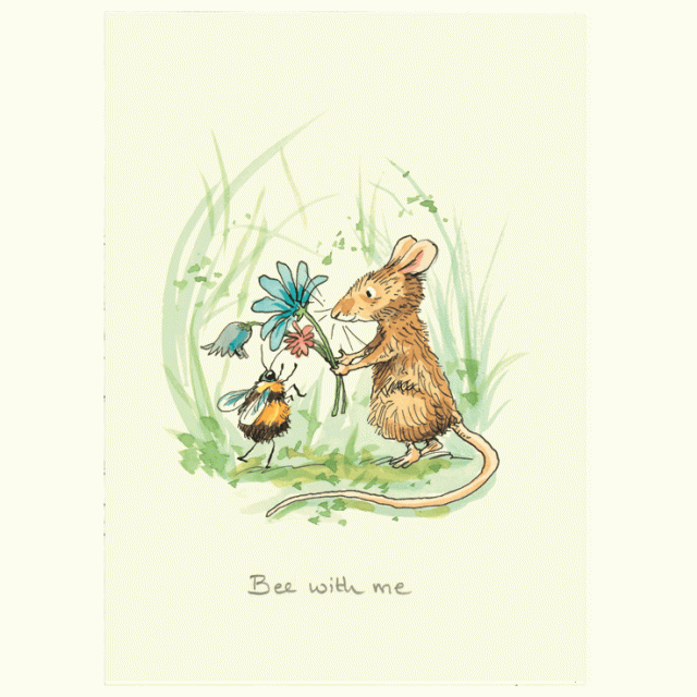 Wenskaart - Bee with me, Anita Jeram