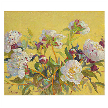 Wenskaart Ben Rikken - Pioenrozen - 15 x 15