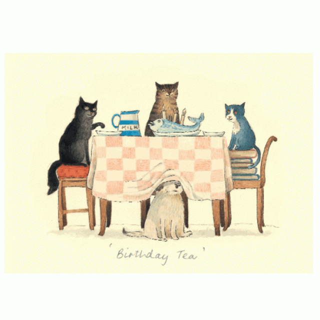 Wenskaart - Birthday tea, Alison Friend