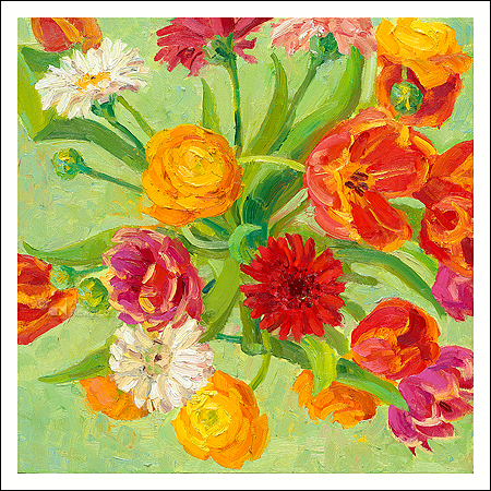 Wenskaart Claartje van der Linden - Van de markt - 15 x 15