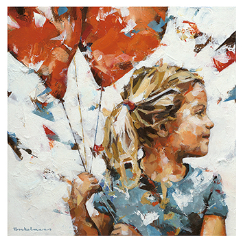 Wenskaart Dorus Brekelmans - Oranje boven - 15 x 15