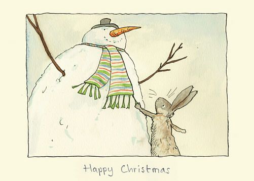 Wenskaart - Happy Christmas, Anita Jeram
