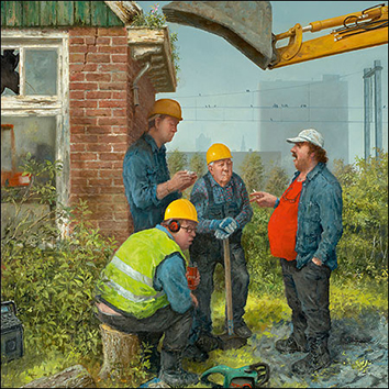 Wenskaart Marius van Dokkum - een schepje er bovenop - 15 x 15