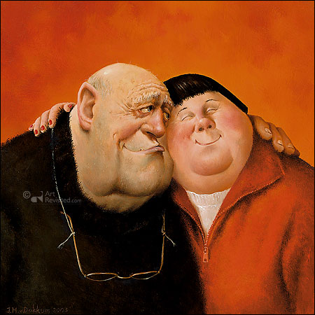 Wenskaart Marius van Dokkum Knuffel 10x10