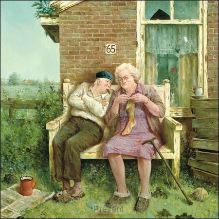 Wenskaart Marius van Dokkum - Liefde vergaat niet - 15 x 15