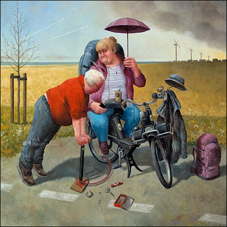 Wenskaart – Marius van Dokkum - Onder hoge druk - 15 x 15