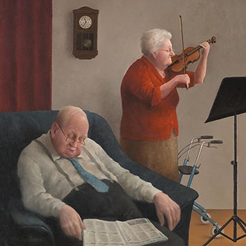 Wenskaart Marius van Dokkum - Wiegeliedje - 10 x 10