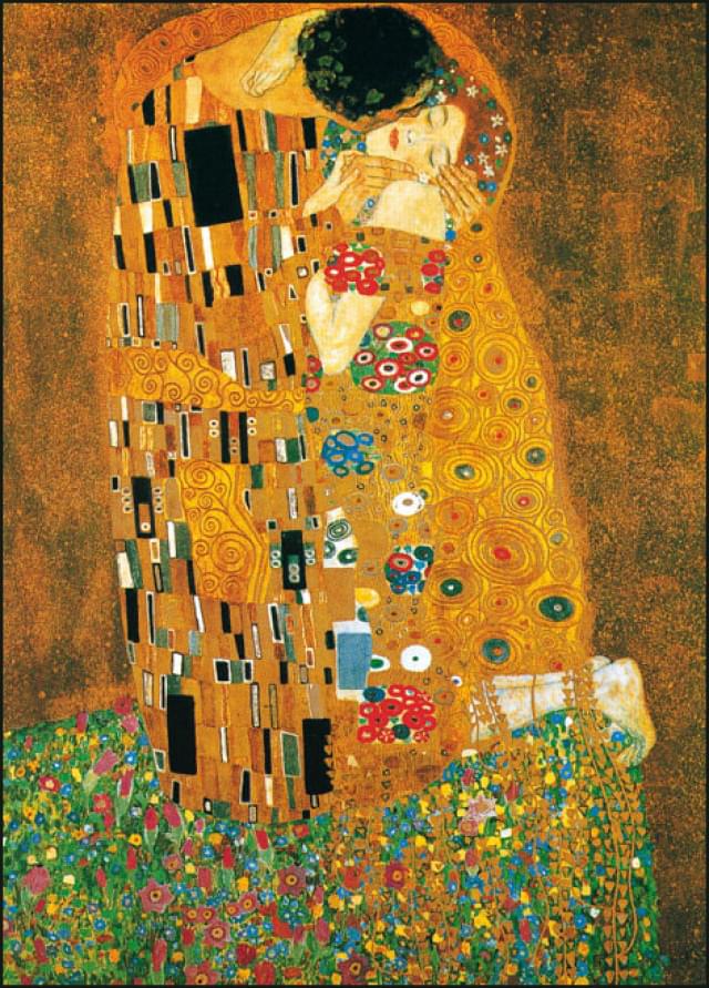 Wenskaart MC033 - De Kus, Gustav Klimt