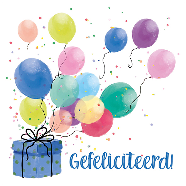 Wenskaart Petit Paris Illustraties - Gefeliciteerd