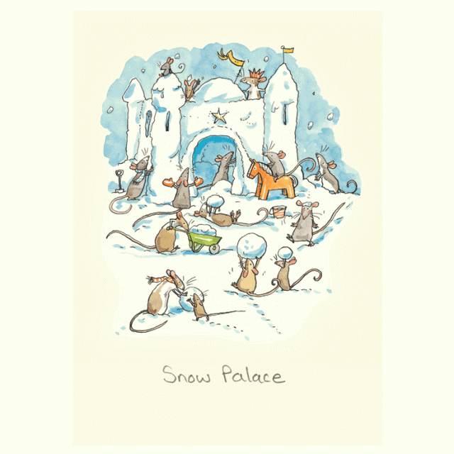 Wenskaart - snow palace, Anita Jeram